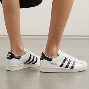 Prada x Adidas Superstar White and Black